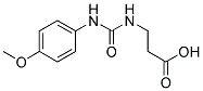 3-([[(4-METHOXYPHENYL)AMINO]CARBONYL]AMINO)PROPANOIC ACID 结构式