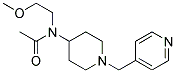 N-(2-METHOXYETHYL)-N-[1-(PYRIDIN-4-YLMETHYL)PIPERIDIN-4-YL]ACETAMIDE 结构式