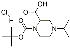4-ISOPROPYL-PIPERAZINE-1,2-DICARBOXYLIC ACID 1-TERT-BUTYL ESTER HYDROCHLORIDE 结构式