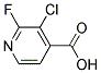 3-氯-2-氟异烟酸 结构式