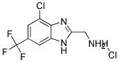 C-(4-CHLORO-6-TRIFLUOROMETHYL-1H-BENZIMIDAZOL-2-YL)-METHYLAMINE HYDROCHLORIDE 结构式