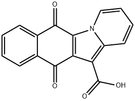 6,11-DIOXO-6,11-DIHYDRO-BENZO[F]PYRIDO[1,2-A]INDOLE-12-CARBOXYLIC ACID 结构式