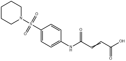 3-[4-(PIPERIDINE-1-SULFONYL)-PHENYLCARBAMOYL]-ACRYLIC ACID 结构式