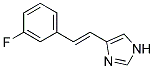 4-[2-(3-FLUORO-PHENYL)-VINYL]-1H-IMIDAZOLE 结构式