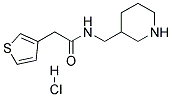 N-PIPERIDIN-3-YLMETHYL-2-THIOPHEN-3-YL-ACETAMIDE HYDROCHLORIDE 结构式