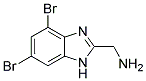 C-(4,6-DIBROMO-1H-BENZIMIDAZOL-2-YL)-METHYLAMINE 结构式