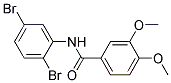 N-(2,5-DIBROMO-PHENYL)-3,4-DIMETHOXY-BENZAMIDE 结构式