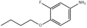 4-丁氧基-3-氟苯胺 结构式