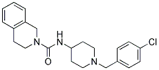 N-[1-(4-CHLOROBENZYL)PIPERIDIN-4-YL]-3,4-DIHYDROISOQUINOLINE-2(1H)-CARBOXAMIDE 结构式