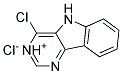 4-CHLORO-5H-PYRIMIDO[5,4-B]INDOL-1-IUM CHLORIDE 结构式