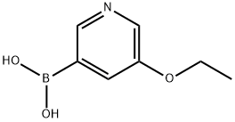 5-乙氧基吡啶-3-硼酸 结构式
