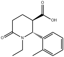 (2S,3S)-1-乙基-6-氧代-2-(邻甲苯基)哌啶-3-羧酸 结构式