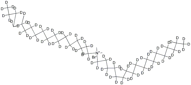 双十八烷基二甲基溴化铵-D37 结构式