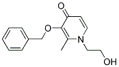 3-BENZYLOXY-1-(2-HYDROXY-ETHYL)-2-METHYL-1H-PYRIDIN-4-ONE 结构式