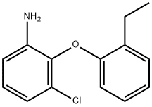 3-CHLORO-2-(2-ETHYLPHENOXY)ANILINE 结构式