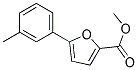 5-(3-Methylphenyl)furan-2-carboxylic acid methyl ester 结构式