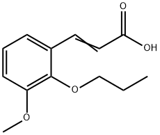 (E)-3-(3-METHOXY-2-PROPOXY-PHENYL)-ACRYLIC ACID 结构式