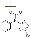 (5-BROMO-THIAZOL-2-YL)-PHENYL-CARBAMIC ACID TERT-BUTYL ESTER 结构式