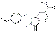 3-(4-METHOXYBENZYL)-2-METHYL-1H-INDOLE-5-CARBOXYLIC ACID 结构式