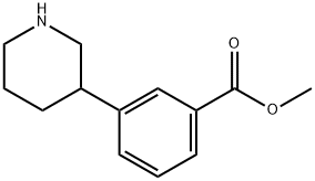 3-(3-哌啶基)苯甲酸甲酯盐酸盐 结构式