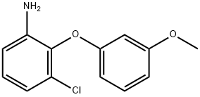 3-氯-2-(3-甲氧基苯氧基)苯胺 结构式