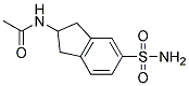 N-(5-Sulfamoyl-indan-2-yl)-acetamide 结构式