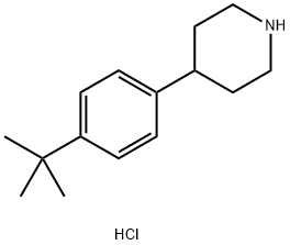 4-(4-叔-丁基苯基)哌啶盐酸 结构式
