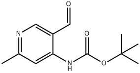 (5-FORMYL-2-METHYL-PYRIDIN-4-YL)-CARBAMIC ACID TERT-BUTYL ESTER 结构式