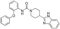 4-(1H-BENZIMIDAZOL-2-YL)-N-(2-PHENOXYPHENYL)PIPERIDINE-1-CARBOXAMIDE 结构式