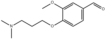 4-(3-DIMETHYLAMINO-PROPOXY)-3-METHOXY-BENZALDEHYDE 结构式