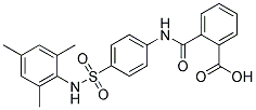 N-[4-(2,4,6-TRIMETHYL-PHENYLSULFAMOYL)-PHENYL]-PHTHALAMIC ACID 结构式