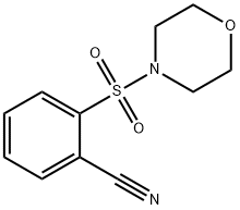 2-(吗啉-4-磺酰基)苄腈 结构式