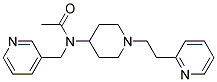 N-[1-(2-PYRIDIN-2-YLETHYL)PIPERIDIN-4-YL]-N-(PYRIDIN-3-YLMETHYL)ACETAMIDE 结构式