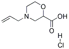4-ALLYL-MORPHOLINE-2-CARBOXYLIC ACID HYDROCHLORIDE 结构式