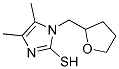 4,5-DIMETHYL-1-(TETRAHYDROFURAN-2-YLMETHYL)-1H-IMIDAZOLE-2-THIOL 结构式