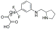 N-(PYRROLIDIN-2-YLMETHYL)-3-(TRIFLUOROMETHYL)ANILINE OXALATE 结构式