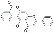 BENZOIC ACID 5-METHOXY-4-OXO-2-PHENYL-4H-CHROMEN-7-YL ESTER 结构式