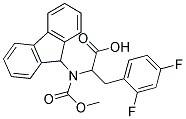 3-(2,4-DIFLUORO-PHENYL)-2-(9H-FLUOREN-9-YLMETHOXYCARBONYLAMINO)-PROPIONIC ACID 结构式