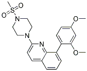 8-(2,4-DIMETHOXYPHENYL)-2-[4-(METHYLSULFONYL)PIPERAZIN-1-YL]QUINOLINE 结构式