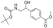 4-(2-TERT-BUTOXYCARBONYLAMINO-1-HYDROXY-ETHYL)-BENZOIC ACID METHYL ESTER 结构式