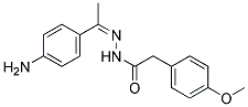 (4-METHOXY-PHENYL)-ACETIC ACID [1-(4-AMINO-PHENYL)-ETHYLIDENE]-HYDRAZIDE 结构式