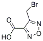 4-(BROMOMETHYL)-1,2,5-OXADIAZOLE-3-CARBOXYLIC ACID 结构式