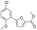 5-(2-METHOXY-5-CHLOROPHENYL)FURAN-2-CARBOXYLIC ACID METHYL ESTER 结构式