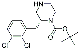 (R)-2-(2,3-DICHLORO-BENZYL)-PIPERAZINE-1-CARBOXYLIC ACID TERT-BUTYL ESTER 结构式