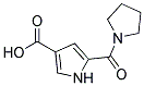 5-(PYRROLIDIN-1-YLCARBONYL)-1H-PYRROLE-3-CARBOXYLIC ACID 结构式