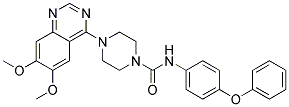 4-(6,7-DIMETHOXY-4-QUINAZOLINYL)-N-(4-PHENOXYPHENYL)-1-PIPERAZINECARBOXAMIDE 结构式