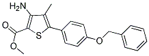 3-AMINO-5-(4-BENZYLOXYPHENYL)-4-METHYLTHIOPHENE-CARBOXYLIC ACID METHYL ESTER 结构式