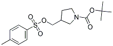 TERT-BUTYL 3-(TOSYLOXYMETHYL)PYRROLIDINE-1-CARBOXYLATE 结构式