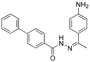 Biphenyl-4-carboxylic acid [1-(4-amino-phenyl)-ethylidene]-hydrazide 结构式