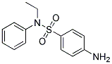4-AMINO-N-ETHYL-N-PHENYLBENZENESULFONAMIDE 结构式